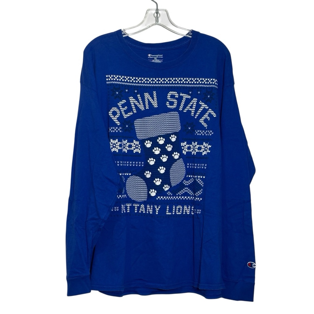 Penn State Nittany Lions Champion XL Christmas Sweatshirt Sweater PSU Football